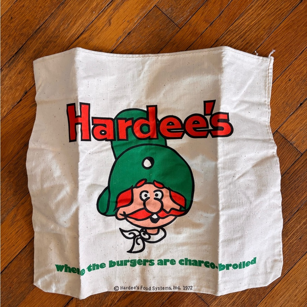 Hardee's Themed Satchel with Green and Red Design